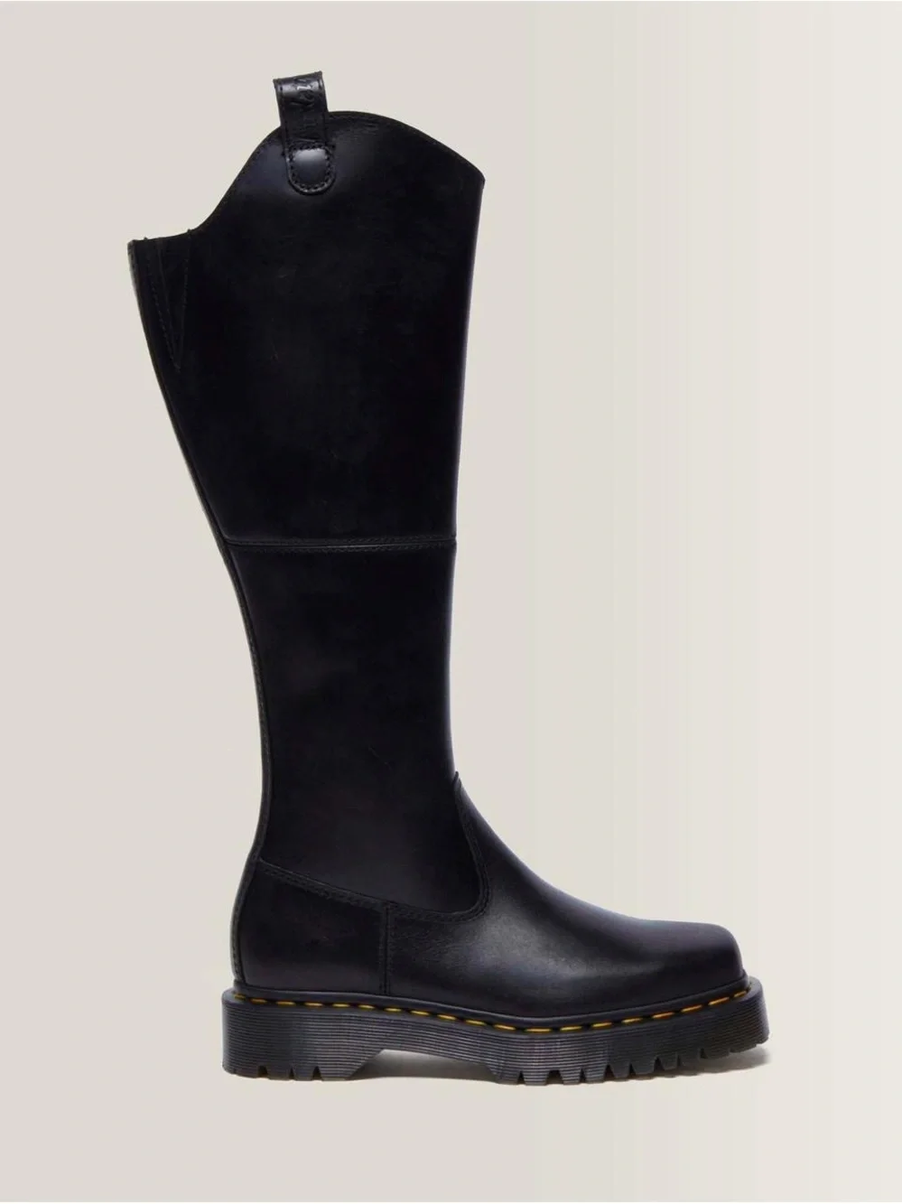 Dr. Martens AMAAYAH KNEE HIGH LEATHER BOOTS
